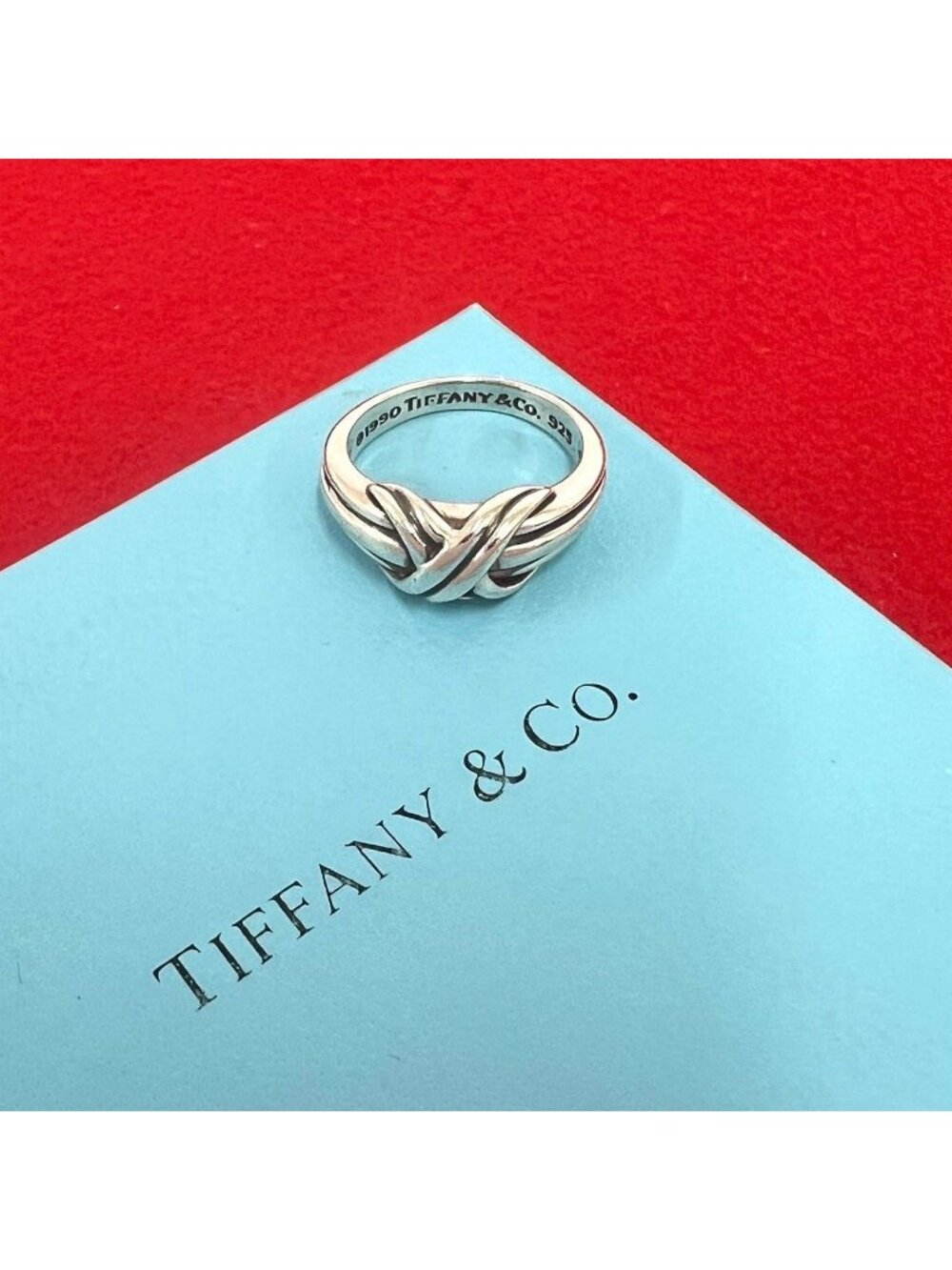 Tiffany & Co Vintage Signature Ring 925 Sterling Silver